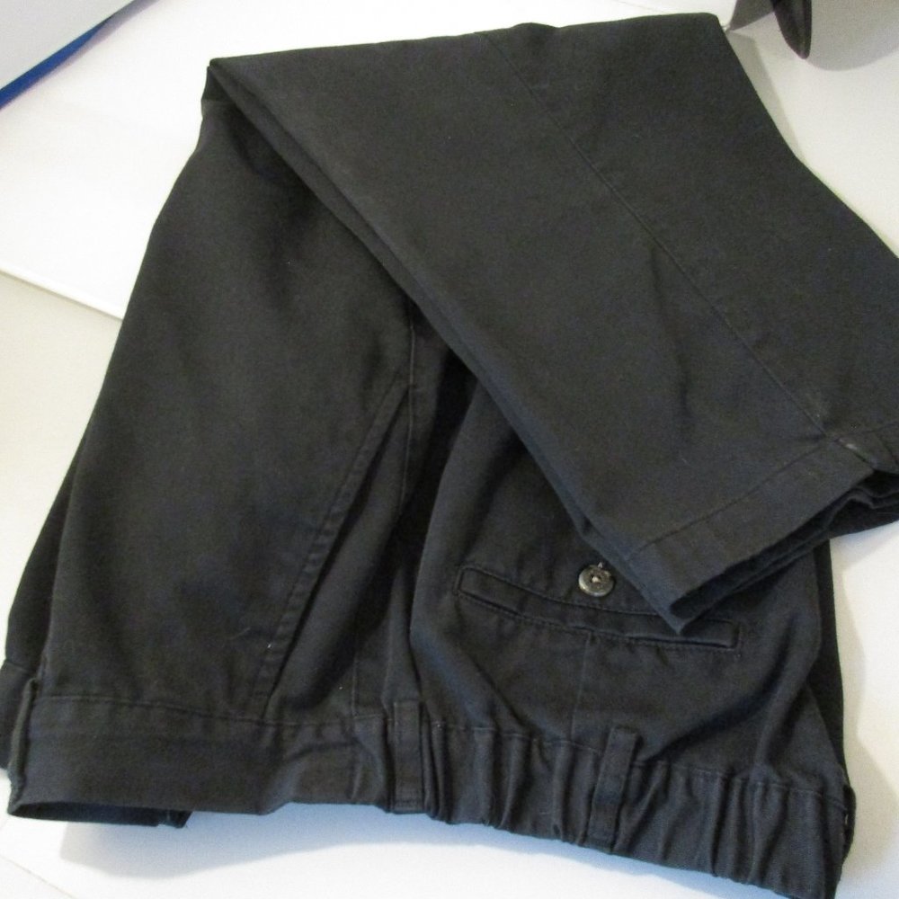 LL Bean Soft Black Denim Pants Slacks 16